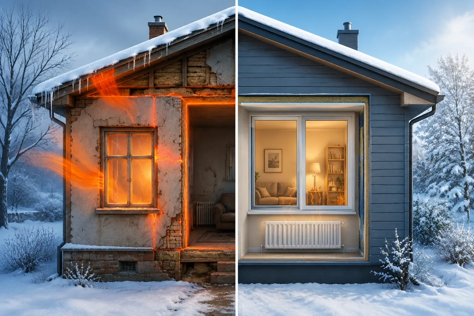 تأثیر عایق‌کاری و شرایط ساختمان بر مصرف گاز در زمستان